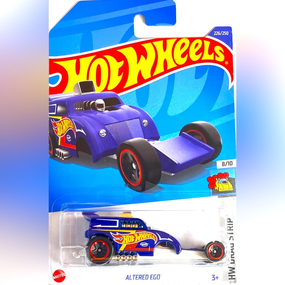 ✅ 🚗 4/$20 🚗 NEW 2022 MATTEL HOT WHEELS 8/10 HW DRAG STRIP ALTERED EGO #226/250